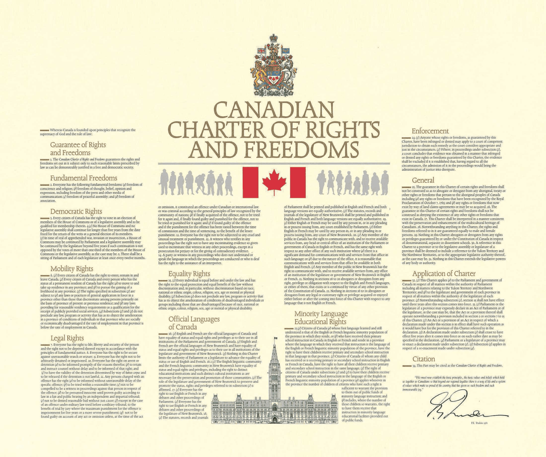 The Canadian Charter of Rights and Freedoms