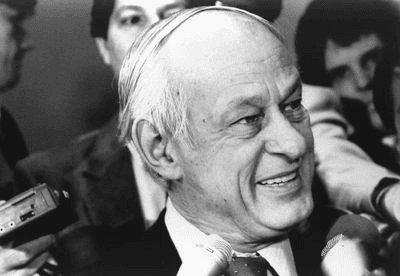 René Lévesque, the leader of Parti Quebecois